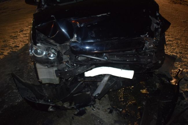 В Ухте на ул. Западная столкнулись Mitsubishi Lancer, Mitsubishi Outlander и Chevrolet Klan